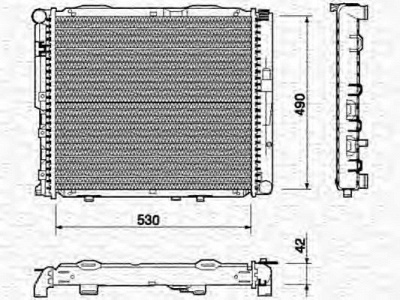 MAGNETI MARELLI 350213745000 -  Радиатор, охлаждение двигателя